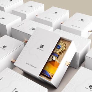 Scatola per Profumo con Cassetto Personalizzabile con LOGO, Stampa in Oro, Confezione Regalo di Lusso per Fragranze in Bottiglia - Product Image 2