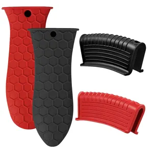 Silicone Hittebestendige Cover Voor Kookgerei Pan Handvat Pannenlap Cast Keuken Accessoires Ijzeren Koekenpan Grip Sleeve Cover