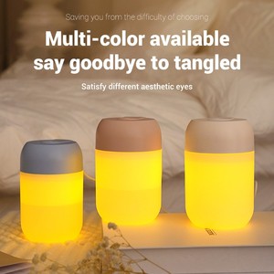Portable 300ml Mini USB-Charged Ultrasonic Aromatherapy <b>Mist</b> <b>Humidifier</b> Plastic Construction Colorful Night Light Household - Product Image 6