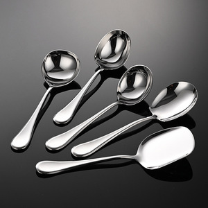 Cuillère de service épaissie en acier inoxydable 304, cuillère à légumes pour restaurant, fondue chinoise, soupe, cuisine occidentale, hôtel - Product Image 2