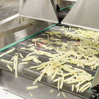 Línea de Producción Comercial Pequeña Semiautomática de Papas Fritas Congeladas y Chips de Patata, Operación Flexible, Adecuada para Plantas de Snacks