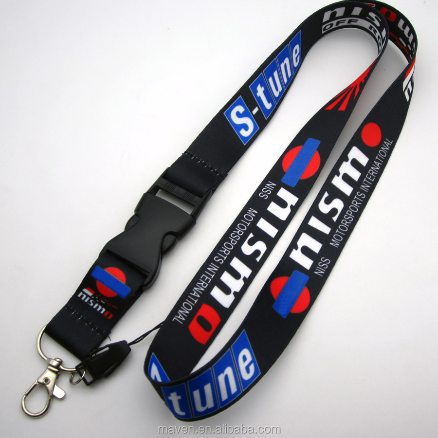 Quick Release Lanyard Strap – Black Nylon, For Phone Or Keys, Nissan JDM Style