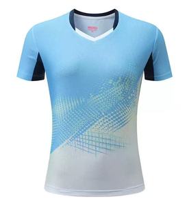 Nueva Camiseta Deportiva de Bádminton de Seda Helada para Verano, de Secado Rápido, Suave y Transpirable, de Manga Corta, Cuello en V, para Hombre y Mujer, con Nombre de Equipo Personalizado - Product Image 4