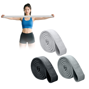 Fasce per <span class=keywords><strong>esercizi</strong></span> Fitness con Logo da <span class=keywords><strong>donna</strong></span> con cinturino elasticizzato per Yoga elastico con Logo personalizzato per fascia di resistenza ad anello da ballo e da palestra - Product Image 1