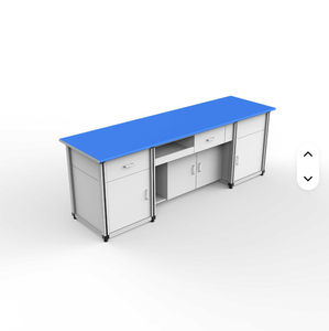 Mesa de Trabajo de Resina Epoxi Anti-Químicos de Aluminio <span class=keywords><strong>y</strong></span> Madera, Banco Escolar, Banco de Laboratorio para Profesores - Product Image 4