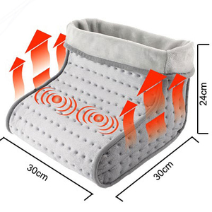Chauffe-pieds de massage par vibration à deux moteurs Chauffe-pieds 18W 220V avec massage avec adaptateur - Product Image 1