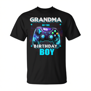 Camiseta de fiesta de videojuegos para la abuela del cumpleañero - Product Image 2