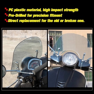 RACEPRO parabrezza parabrezza deflettore vento per Piaggio <span class=keywords><strong>Vespa</strong></span> 200 <span class=keywords><strong>GT</strong></span> GTS250 GTS125 GTV250 LX150 LX125 GTS 300 - Product Image 2