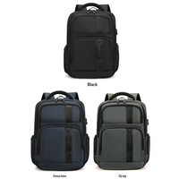 Sac à dos d'affaires pour ordinateur portable avec port USB de chargement et multiples poches – Idéal pour les voyages d'affaires – Direct Usine