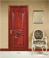 Porte de villa moderne en bois massif, très vendue, pour intérieur, salon et chambre, avec technique de sculpture et surface finie