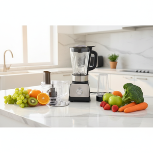 Licuadora Portátil <span class=keywords><strong>Profesional</strong></span> Multifuncional de Acero Inoxidable de 800W y 1.5L con Exprimidor, Triturador de <span class=keywords><strong>Hielo</strong></span> y <span class=keywords><strong>Picadora</strong></span> de Carne - Product Image 1