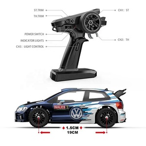 MJX Hyper Go รถแรลลี่บังคับวิทยุ4x4รุ่น Polo <span class=keywords><strong>R</strong></span> WRC ขนาดสเกล1:14หมายเลข14304ตัวถังโลหะมอเตอร์ไร้แปรงถ่านไจโร G3พร้อมไฟ LED - Product Image 6