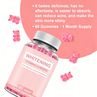 Délicieuses Gommes au Glutathion Sans Résidu, Complexe Multivitaminé avec Glycine, Faciles à Prendre, Nutrition pour la Peau pour Adultes