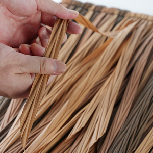 Usine Directe Ignifuge Tissé Palapa Thahch Toiture Plam Artificielle Synthétique Toit de Chaume - Product Image 3