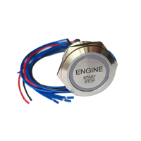 AC 12V 5 ampères interrupteur marche-arrêt lumière LED bleue bouton d'alimentation en acier inoxydable IP67 appareil ménager PC ordinateur tension maximale 24V JACABS