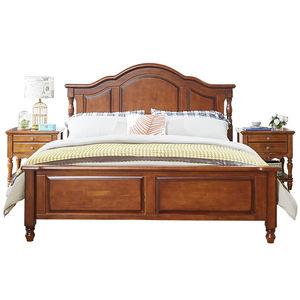 <span class=keywords><strong>Cama</strong></span> de madera maciza de goma de alta calidad JINSHAN de 1,8 m, estructura de Marco Simple, <span class=keywords><strong>cama</strong></span> doble fuerte y duradera - Product Image 5