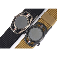 Nouvelle montre automatique pour hommes, style 1.5 pouces, ceinture tactique en nylon extensible pour la sécurité au travail, ceinture en nylon confortable