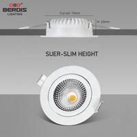 Spot LED encastré rond 0-10V à intensité variable (du blanc froid au blanc chaud) DALI, 2,5 pouces, 5/7W, dimmable Triac, pour plafond, fin et discret
