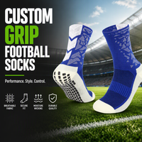 Chaussettes de football personnalisées haute performance avec logo tricoté, respirantes, antidérapantes, en maille, pour enfants et jeunes, collection printemps