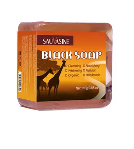 Good quality factory directly 100% natural organic acne treatment whitening ghana raw african black soap