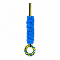 Jouet interactif pour chien avec corde de traction et anneau de mastication durable pour le nettoyage des dents, pour chiens de taille moyenne et grande