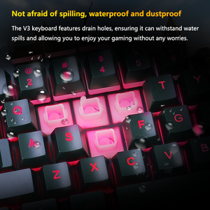 <span class=keywords><strong>Tastiera</strong></span> da Gaming RGB Retroilluminata con 104 Tasti in ABS, USB per Desktop/Laptop/PC, con Colori Arcobaleno in Materiale Plastico - Product Image 5