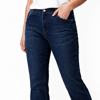 Jeans en denim pour femmes, coupe droite, taille mi-haute, style skinny, décontracté, été, tailles régulières et grandes tailles, délavage premium, fabrication OEM ODM, personnalisation en gros