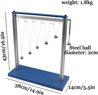 Démonstrateur de résonance à pendule, équipement d'expérimentation physique de type boule à pendule pour la vibration forcée et la résonance