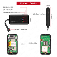 Mini dispositif de suivi GPS Lbs Localisateur d'actifs en temps réel pour IOS Android Plateforme gratuite à vie Petit traceur GPS pour ordinateur portable
