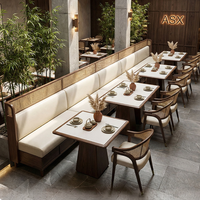 Meubles commerciaux sur mesure en bois pour hôtels et restaurants, ensemble de tables et chaises de salle à manger, chaise et table de restauration modernes, vente chaude