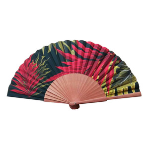 Éventail en bambou imprimé couleur unie, fait main, origine Hunan, pour événements d'Halloween, vente en gros, style espagnol Guan Sen - Product Image 2
