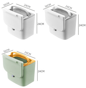 Nouvelle conception d'accessoires ménagers, petite <span class=keywords><strong>poubelle</strong></span> de comptoir avec couvercle, <span class=keywords><strong>poubelle</strong></span> suspendue pour la cuisine, à placer près de l'évier - Product Image 5