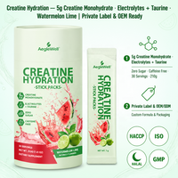 Poudres de créatine hydratante de qualité supérieure OEM ODM, sachets individuels portables de mélange de créatine pour l'entraînement et la nutrition sportive quotidienne