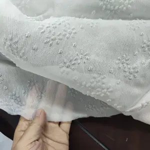 Jacquard organza tecido de seda, para vestido de seda