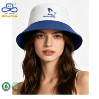 Personnalisation de chapeaux OEM ODM, broderie classique, logo imprimé, chapeaux seau bicolores pour unisexe, usage quotidien en extérieur