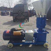 Machine de traitement des aliments à petite échelle haute productivité 220-380V, nouvelle machine à granulés de paille et de maïs pour l'élevage de poulets à usage domestique, OEM & ODM