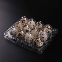 Échantillons Gratuits, Vente en Gros à Bas Prix, Boîte/Conteneur/Support en Plastique pour 12 Œufs de Caille avec Poignée, Emballage Personnalisé Imprimé, Étiquette