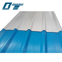 Plaque de toiture galvanisée par couleur Feuille de toit Ibr en fer de zinc enduite de couleur Tôle d'acier ondulée par toit PPGI enduite de couleur
