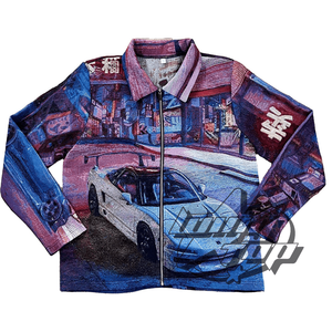 Veste femme tendance printemps 2022, manteaux en tapisserie tissés sur mesure avec fermeture éclair, veste en tapisserie grande taille pour femme - Product Image 1