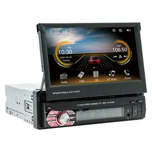 שליטה ידנית 1 דין 64GB לרכב רדיו חוטי Carplay 7 אינץ' מסך נשלף אנדרואיד אוטומטי לרכב