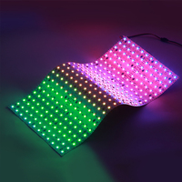 Panneaux LED souples programmables RGBW adressables 288L, 24V DC, 75W, 48 pixels SMD5050, 480x240mm, rétroéclairage IP20 haute performance