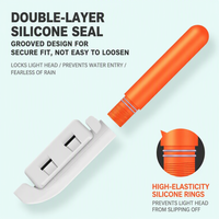 Lampe de pointe de canne à pêche nocturne avec capteur de couleur changeante, alarme de morsure lumineuse et étanche pour la pêche en radeau, la pêche en mer, la pêche en roche, et l'utilisation en extérieur