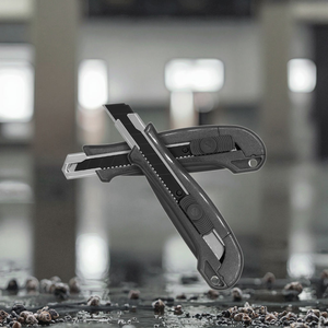 Cuchillo Multiusos <span class=keywords><strong>de</strong></span> Acero al Carbono <span class=keywords><strong>de</strong></span> Alta Resistencia <span class=keywords><strong>de</strong></span> 18 mm, Grado Industrial, Personalizable OEM, Hoja Retráctil, Herramienta para Embalaje <span class=keywords><strong>de</strong></span> Almacén - Product Image 5
