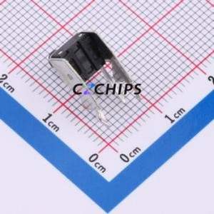 TC-6615Z-9.0-260 Tactile Switch Through hole,7.5x6.2mm Switch Single Pole Single Throw Round Button 2.6N Right Angle Insert - Product Image 2