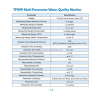 Monitor de Calidad del Agua Multiparamétrico con Drenaje Automático y Control de Flujo Estable, Gabinete para Medir pH, Cloro, Conductividad, TDS y Turbidez