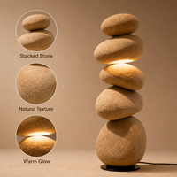 Lampe sur pied JYLIGHTING Wabi Sabi personnalisée, design artistique incurvé, base en fer moderne, lumière d'appoint pour chambre à coucher, couleur changeante, garantie