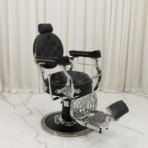 Sillón de <span class=keywords><strong>Barber</strong></span>ía Profesional para Hombre, Color Negro, Rotación de 360 Grados, Diseño Ergonómico Moderno y Resistente para Uso Comercial - Product Image 2