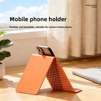 Support de téléphone en gel de silicone pour tablette et ordinateur portable - Support de bureau flexible, pliable et transformable pour personne paresseuse - Accessoire de voyage