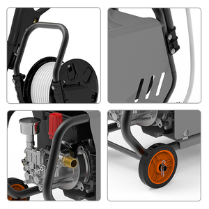 Idropulitrice elettrica professionale ad alta pressione <span class=keywords><strong>per</strong></span> auto idropulitrice idropulitrice pulitore a griglia <span class=keywords><strong>per</strong></span> fognature disostruzione tubi - Product Image 3