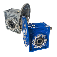 Réducteur à vis sans fin à couple élevé NMRV, en aluminium et fonte, à montage par bride, personnalisable ODM, pour transmission de moteur à sortie variable et entraînement de roue